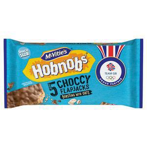 McVitie's Hobnobs Choccy Flapjacks Bursting with Oats x5 131.8g