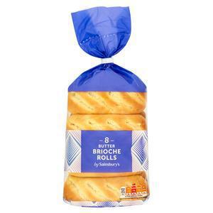 Sainsbury's Butter Brioche Roll x8