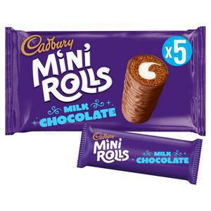 Cadbury Chocolate Mini Rolls x5