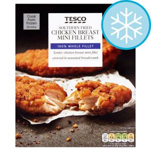 TESCO S/FRIED CKN BRST MINI FILLETS 300g