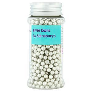 Sainsbury's Cake Decorations, Silver Balls