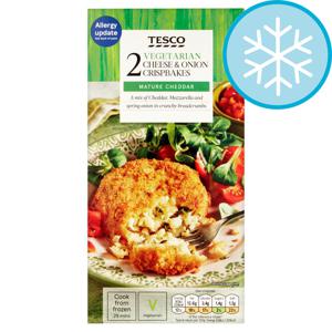 Tesco 2 Vegetarian Cheese & Onion Crisp Bakes 240G