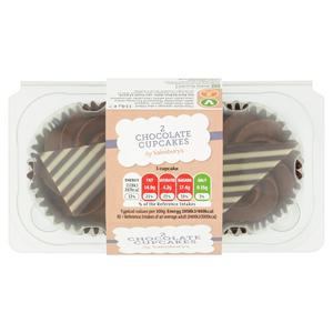 Sainsbury's Chocolate Cupcakes x2