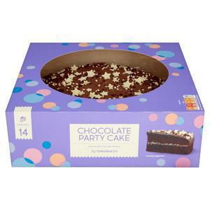 Sainsbury's Chocolate Party Cake 930g (Serves 12)