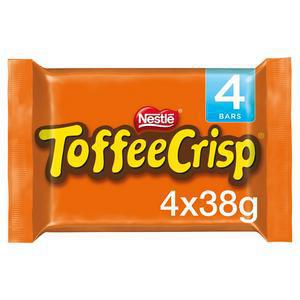 Toffee Crisp Milk Chocolate Bar Multipack 4x38g