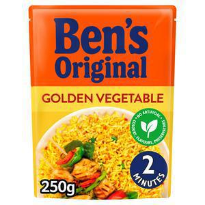 Bens Original Golden Vegetable Microwave Rice 250g