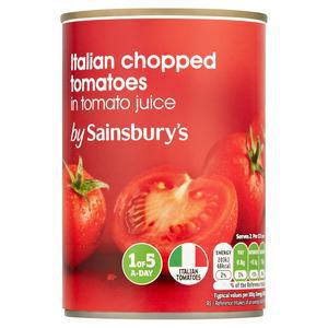 Sainsbury's Chopped Tomatoes Can 400g