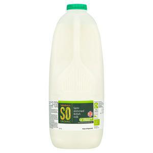 Sainsbury's British Semi Skimmed Milk, SO Organic 2.27L (4 pint)