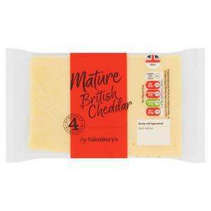 Sainsbury's British Mature Cheddar Cheese 400g