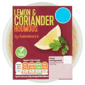 Sainsbury's Lemon & Coriander Houmous 200g