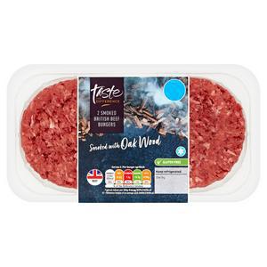 Sainsbury's Oak Smoked Burgers, Taste the Difference 340g