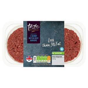 Sainsbury's Skinny Burgers, Taste the Difference x2 227g