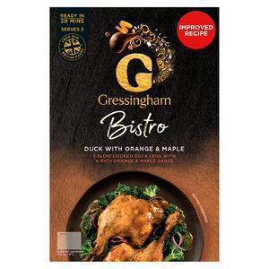 Gressingham Bistro Duck Legs With Orange & Maple x2 530g