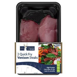 Holme Farmed Venison Quick Fry Steaks 200g