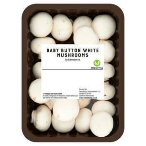 Sainsbury's Baby Button Mushrooms 200g