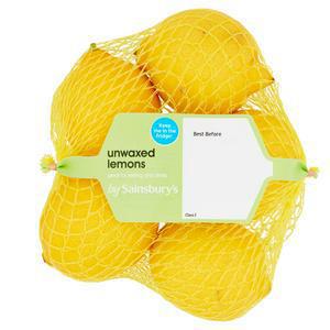 Sainsbury's Lemons Unwaxed minimum 5