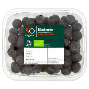 Sainsbury's Blueberries, SO Organic 150g