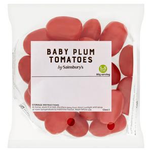 Sainsbury's Baby Plum Tomatoes 250g