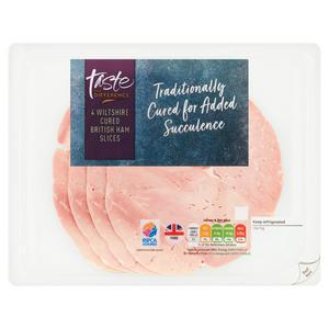 Sainsbury's British Wiltshire Cured Ham, Taste the Difference 120g