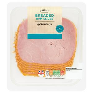 Sainsbury's British Breaded Ham 120g x7, Slices