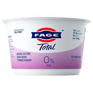 FAGE Total 0% Natural Fat Free Greek Recipe Strained Yogurt 500g