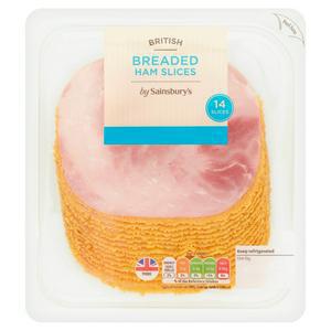 Sainsbury's British Breaded Ham 240g, x14 Slices