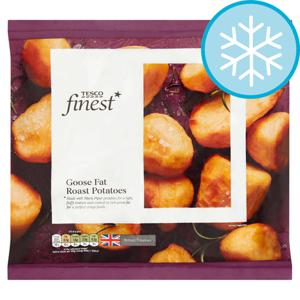 TESCO FINEST GOOSE FAT ROAST POTATOES 800G