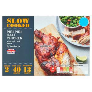 Sainsbury's Slow Cooked Piri Piri Half British Chicken 690g