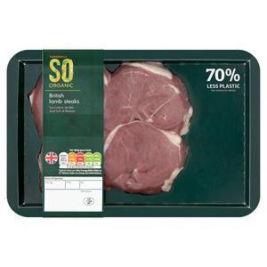 Sainsbury's Lamb Steaks, SO Organic (approx. 280g)