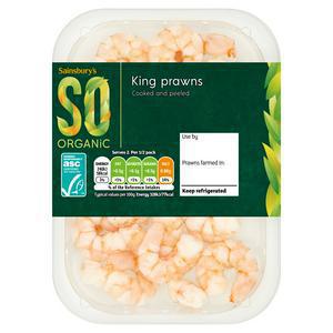 Sainsbury's King Prawns, SO Organic 150g