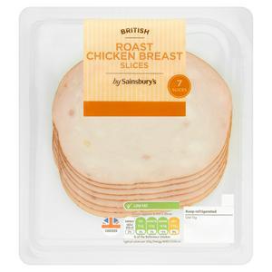 Sainsbury's British Roast Chicken Breast 135gm x7 Slices