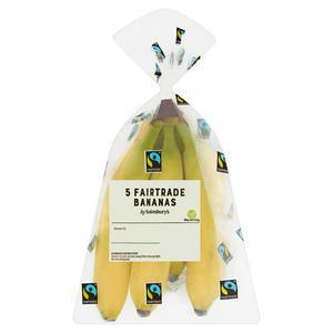 Sainsbury's Fairtrade Bananas x5