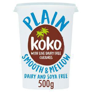 Koko Dairy Free Plain Live Yogurt Cultures 500g