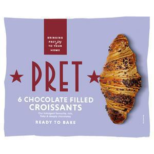 Pret Chocolate Filled Croissants x6 420g