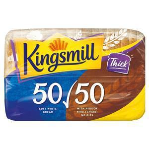 Kingsmill Thick Sliced 50/50 Bread 800g