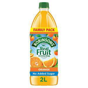 Robinsons Orange Squash No Added Sugar 2L