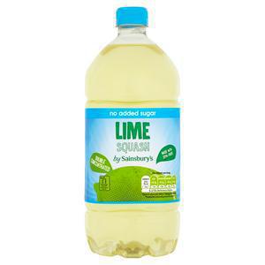 Sainsbury's Double Strength Lime Squash, No Added Sugar 1.5L