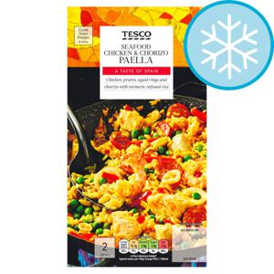 Tesco Seafood, Ckn & Chorizo Paella 700g