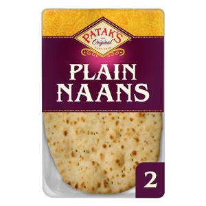 Pataks Plain Naan Bread 2 Pack