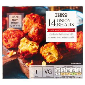 TESCO 14 ONION BHAJIS 210G