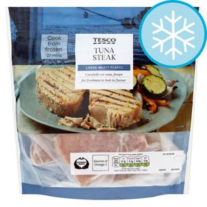 TESCO TUNA STEAKS 400G