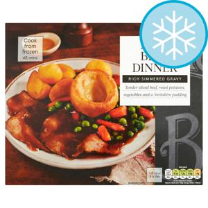 TESCO ROAST BEEF DINNER 400G