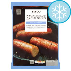 Tesco 20 Cumberland Sausages 900G