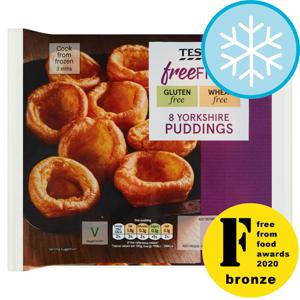 Tesco Free From 8 Yorkshire Puddings 124G