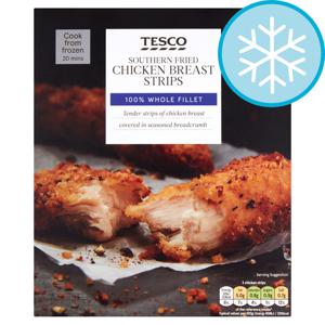 Tesco Southern Fried Chicken Breast Strips 300G