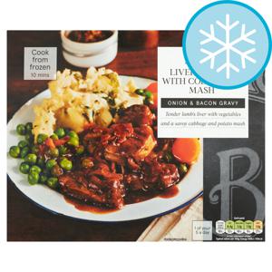 Tesco Liver & Bacon With Colcannon Mash 400G