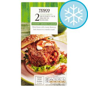 Tesco Monterey Jack Bbq Bean Burger 280G