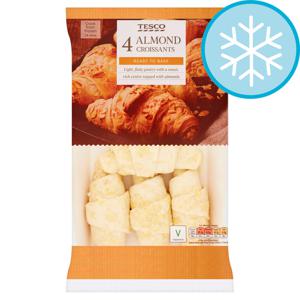 Tesco Almond Croissants 4 Pack 340G