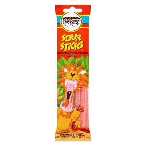 Paskesz Sour Sticks Strawberry