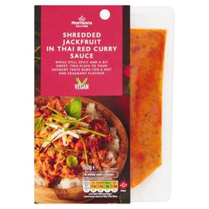 Morrisons Shredded Jackfruit In Thai Red Curry Sauce